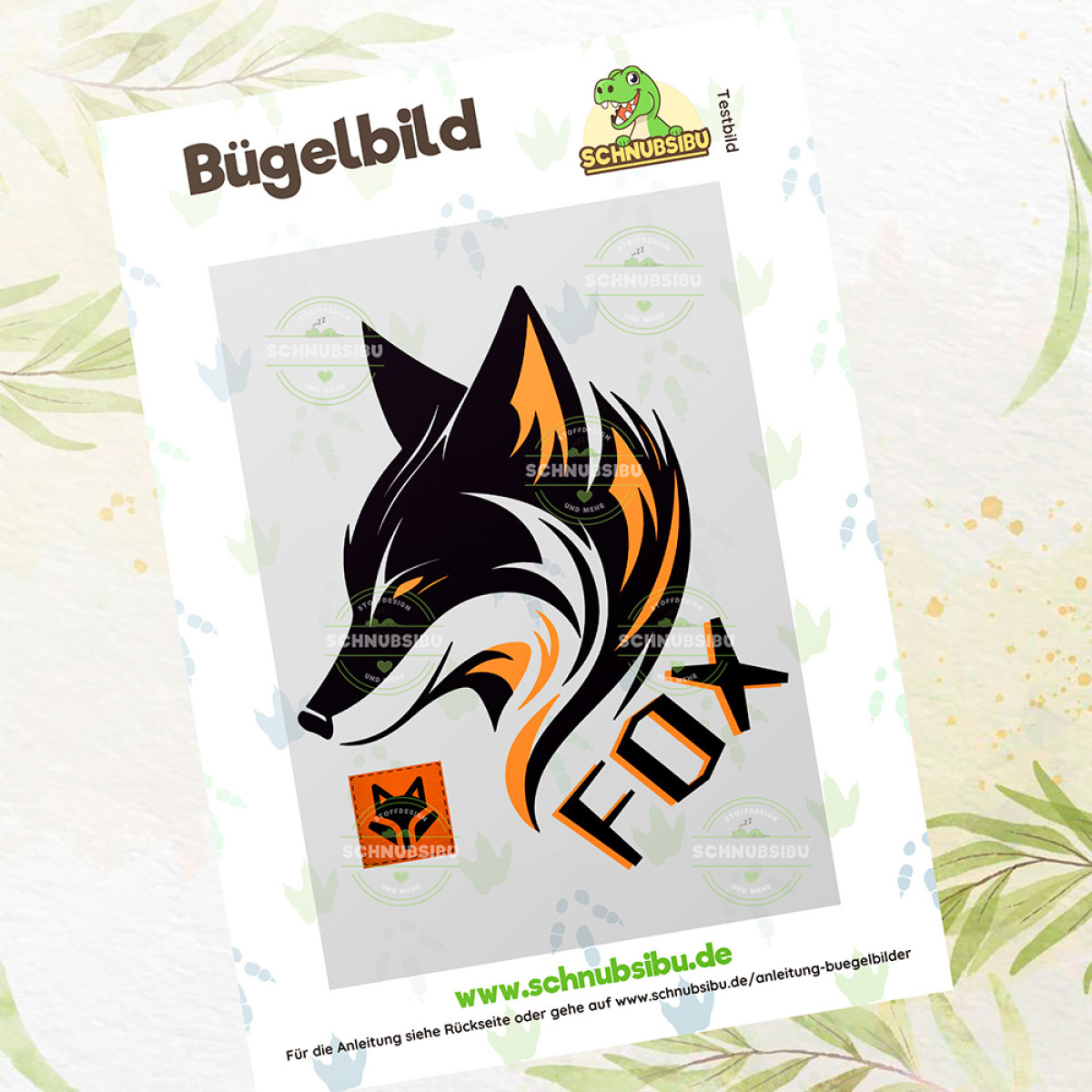 Bügelbild Fox